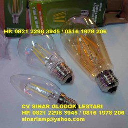 LED Filament Bulb 4 watt dan 2 watt